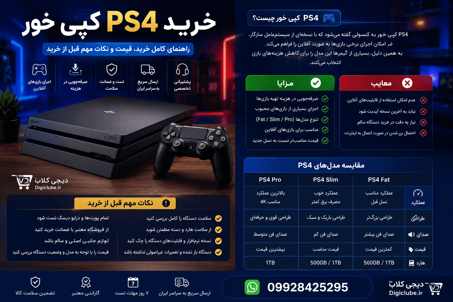 خرید PS4 کپی خور | راهنمای کامل، قیمت و نکات مهم قبل از خرید