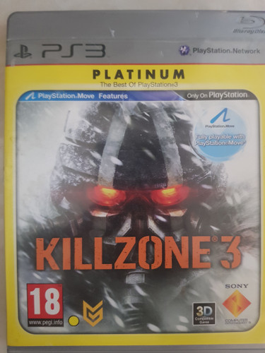 دیسک بازی اصلی اورجینال  Killzone 3 برای ps3 دارای قاب و دفترچه