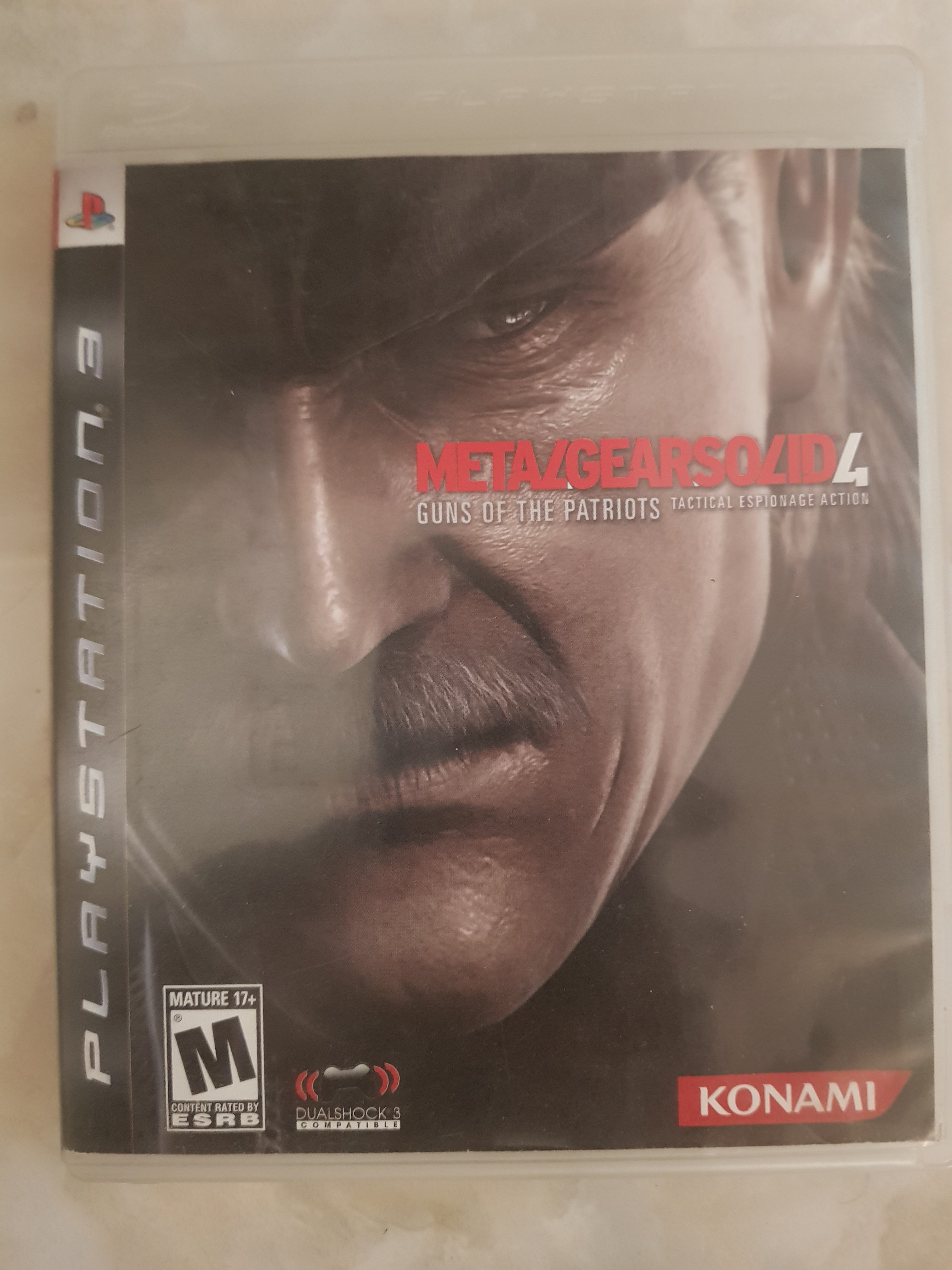 بازی Metal Gear Solid 4: Guns of the Patriots برای ps3 با دفرچه و قاب اورجینال اصلی کمیاب