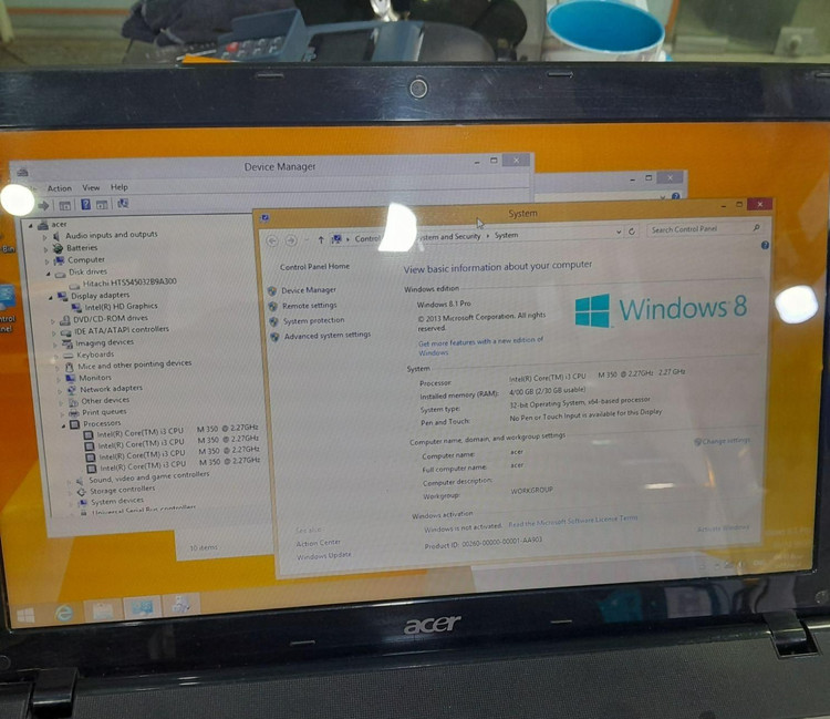 لپ تاپ ایسر core i3 استوک مدل اسپیر 5741