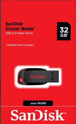 فلش مموری سن دیسک مدل Cruzer Blade ظرفیت 32 گیگابایت