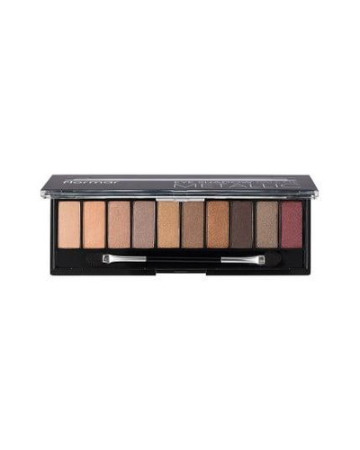 سایه چشم فپالتلورمار مدل Metallic دارای ۱۰ رنگ Flormar Metallic Eyeshadow Palette