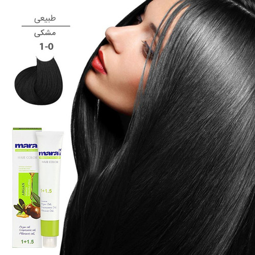 رنگ مو مارال سری طبیعی شماره 1.0 رنگ مشکی حجم 100 میلی لیتر