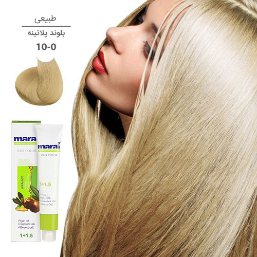 رنگ مو مارال سری طبیعی شماره 10.0 رنگ بلوند پلاتینه حجم 100 میلی لیتر