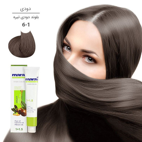 رنگ مو مارال سری دودی مدل بلوند دودی تیره شماره 6.1