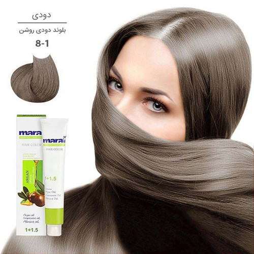 رنگ مو مارال سری دودی شماره 8.1 رنگ بلوند دودی روشن حجم 100ml