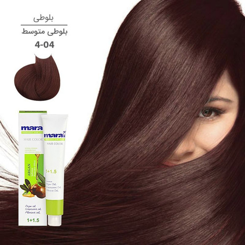رنگ مو مارال سری بلوطی شماره 4.04 رنگ بلوطی متوسط حجم