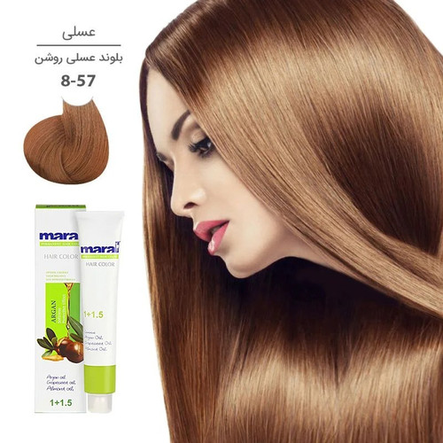 مارال رنگ مو شماره 8.57 بلوند عسلی روشن