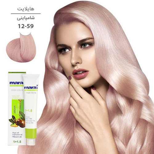 رنگ مو مارال سری هایلایت شامپاینی 12.59