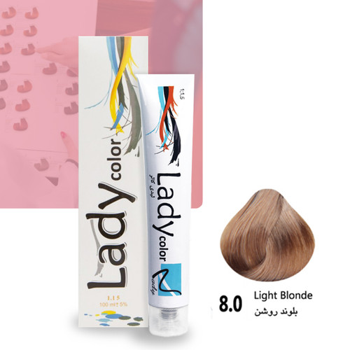 رنگ مو بلوند خیلی روشن لیدی کالر8.0