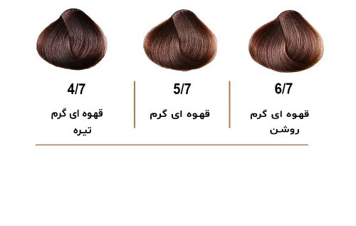 رنگ مو قهوه ای گرم روشن لیدی کالر6.7