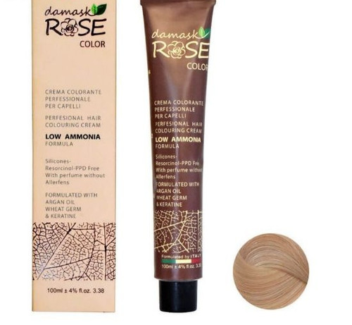 رنگ مو داماسک رز شماره 10/5 حجم 100 میلی لیتر رنگ بلوند طلایی فوق العاده روشن