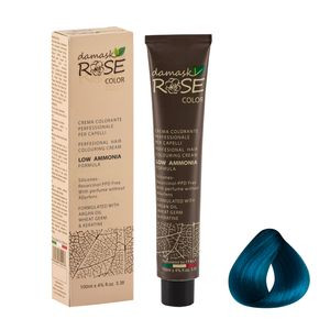رنگ مو داماسک رز شماره PR13 حجم 100 میلی لیتر رنگی آبی کاربنی
