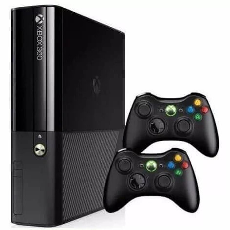 (اورجینال و اصل) (کپی خور)کنسول بازی مایکروسافت (کارکرده) Xbox 360 Super Slim | حافظه 250 گیگابایت همراه با دسته اضافه کارکرده(دو دسته سیم دار است)