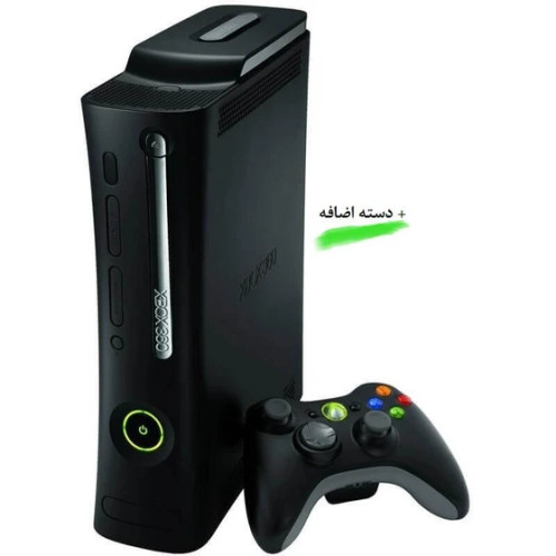 کنسول بازی مایکروسافت ایکس باکس (کارکرده) XBOX 360 ELITE | حافظه 120 گیگابایت همراه با دو دسته سیم دار