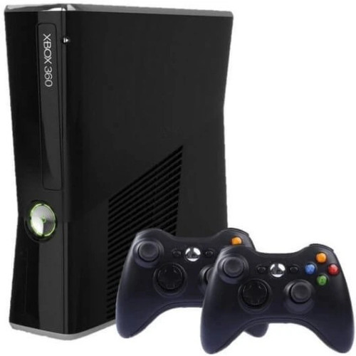 کنسول بازی مایکروسافت (کارکرده) XBOX 360 Slim | حافظه 320 گیگابایت همراه با دسته اضافه کارکرده اصلی