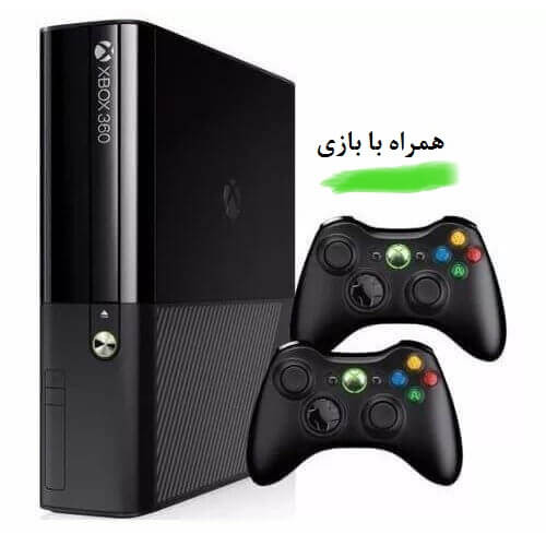 Xbox 360 super slim 250 full game اصلی کپی خور دو دسته کارکرده در حد نو کنسول بازی مایکروسافت کارکرده Xbox 360 Super Slim | حافظه ۲۵۰ گیگ جی تگ شده + دسته اضافه ا Xbox 360 Super Slim 250 GB + 1 extra controller اصلی