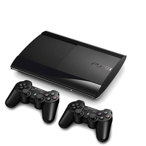 PS3 Super Slim حافظه 250 گیگابایت دو دسته – کارکرده جعبه اصلی