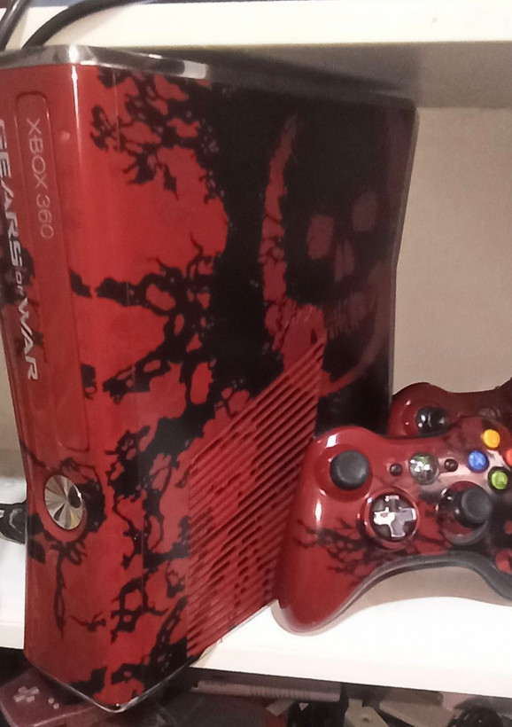ایکس باکس 360 اسلیم باندل gears of war گرز اف وار 250 گیگ جیتگ کپی خور کارکرده Xbox 360 slim 250 فول بازی تک دسته اصلی