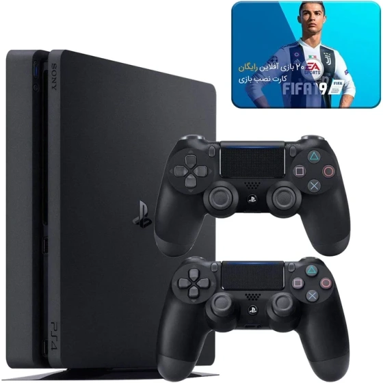 کنسول بازی سونی کپی خور PS4 Slim | حافظه 1 ترابایت + یک دسته اضافه