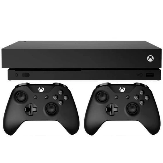 کنسول بازی مایکروسافت استوک Xbox One X | حافظه 1 ترابایت + یک دسته اضافه (کارکرده)