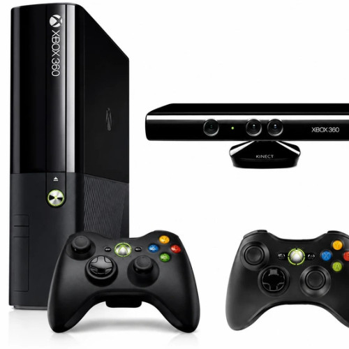ایکس باکس 360 سوپر اسلیم دو دسته با بازی همراه با کینکت Xbox360 super slim کارکرده جیتگ شده